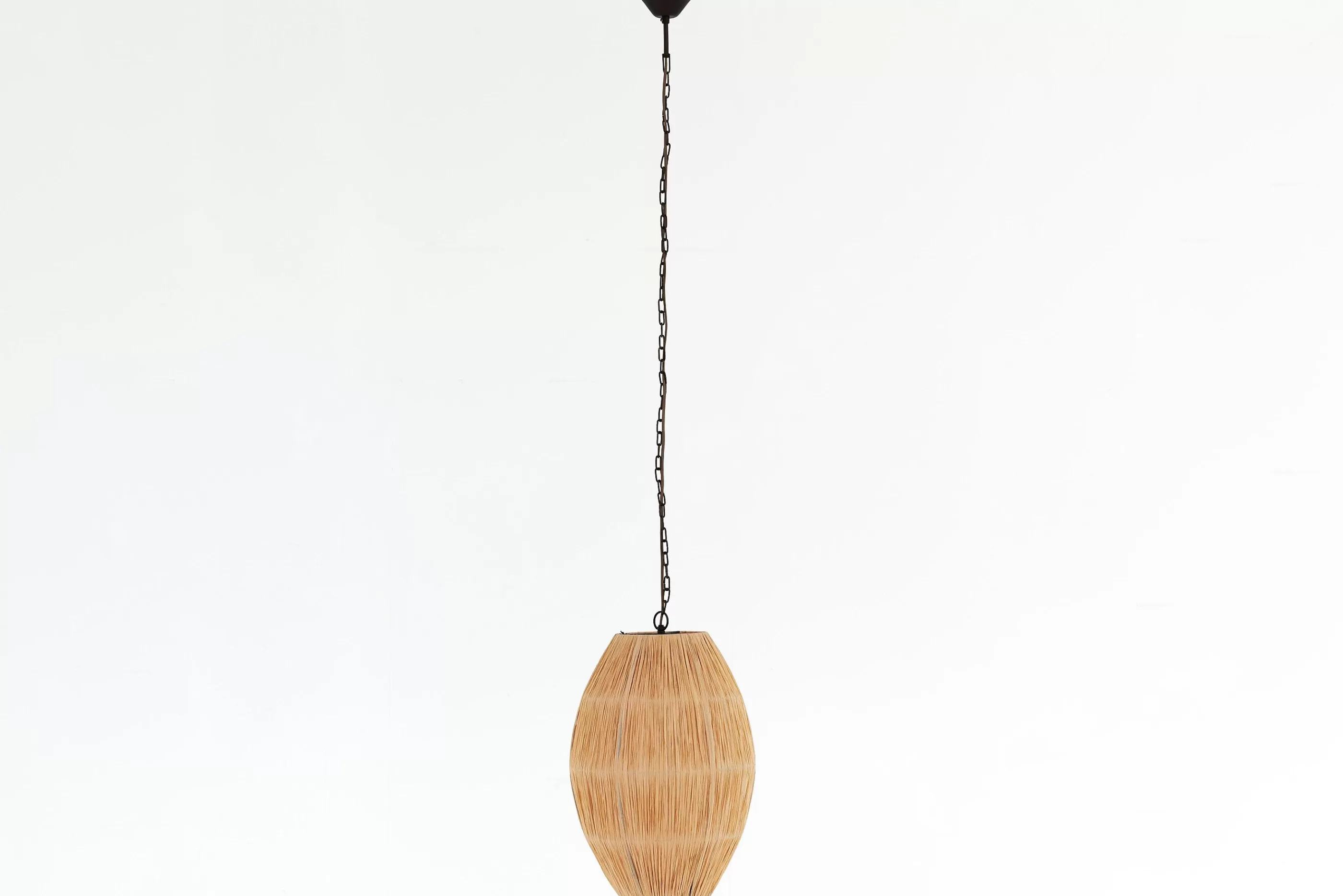 Flamant Aimee, Hanglamp, Raffia En Ijzer, S | Verlichting