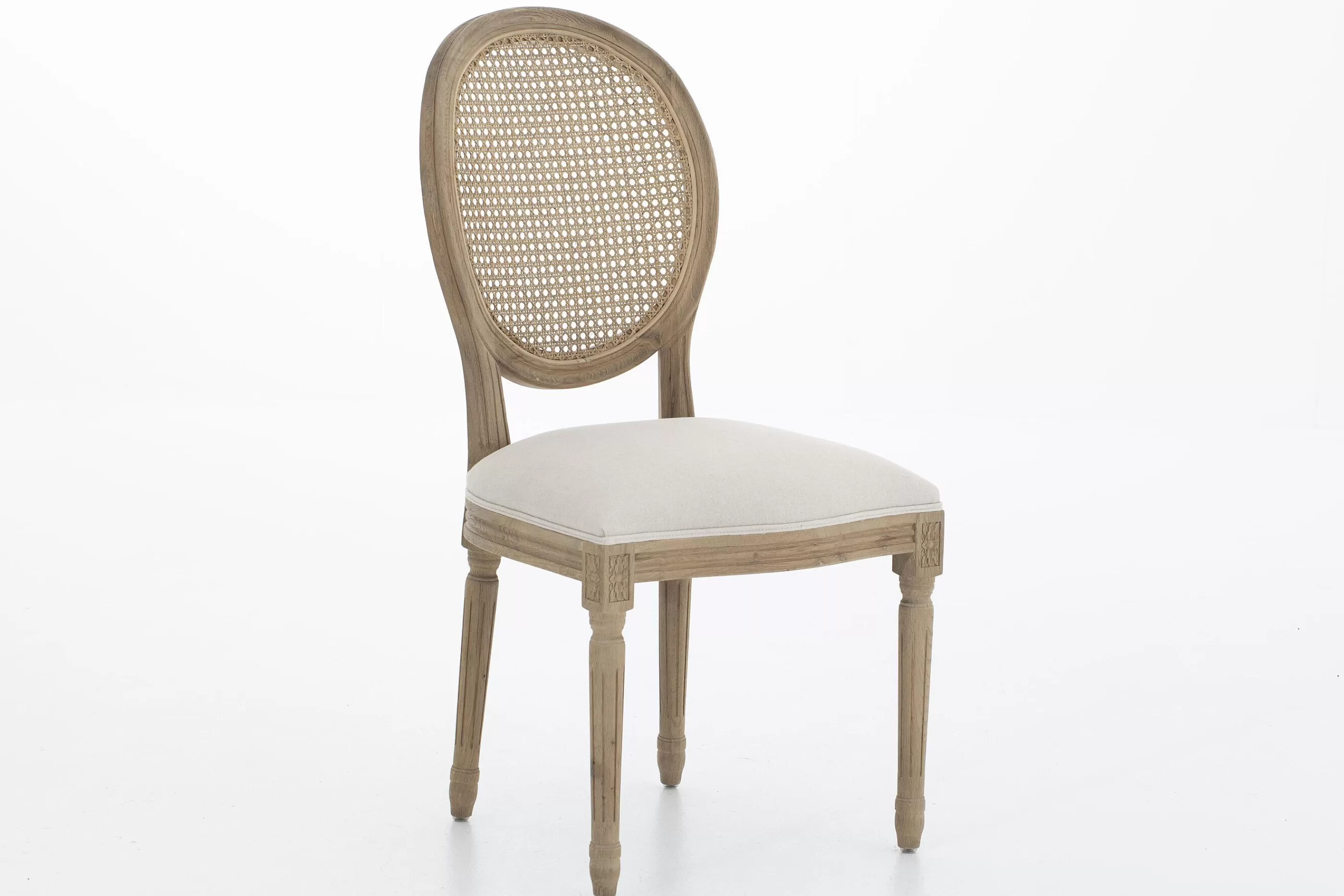 Flamant Medy, Stoel, Eiken, Natuurlijk Linnen | Stoelen
