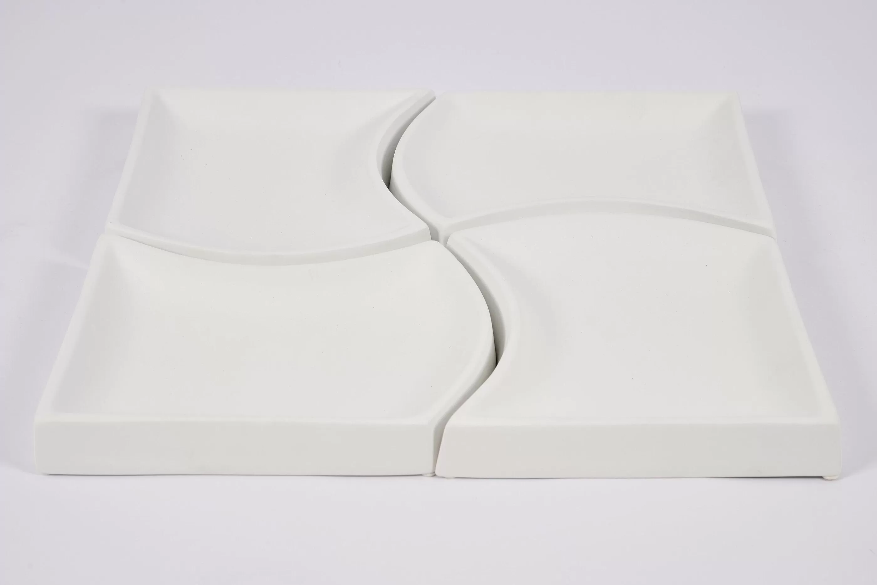 Flamant Yuni, Kom, Keramiek, Wit, Set Van 4 | Decoratie